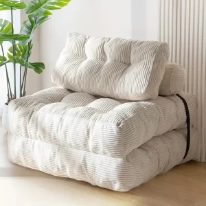 Convertible Sofa Bed with Foldable Mattress