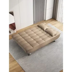 Deep Sleep Faux Leather Sofa Bed